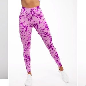 NWT Ivl Collective Purple Cactus Tie Die Active Leggings size 4